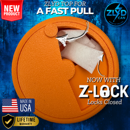 Blaze Orange ZLYD Can – Premium Nicotine Pouch Holder | Fastest Access Storage |