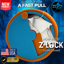 Citrus Storm Orange ZLYD Can – Premium Nicotine Pouch Holder for ZYN, VELO & Rogue | Fastest Access Storage |