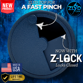 Liberty Steele Blue ZLYD Can – Premium Nicotine Pouch Holder | Fastest Access Storage | Made in USA